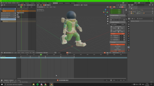 character in Blender screenshot of the character in blender